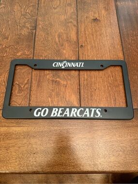 Cincinnati Bearcats Black License Plate Frame